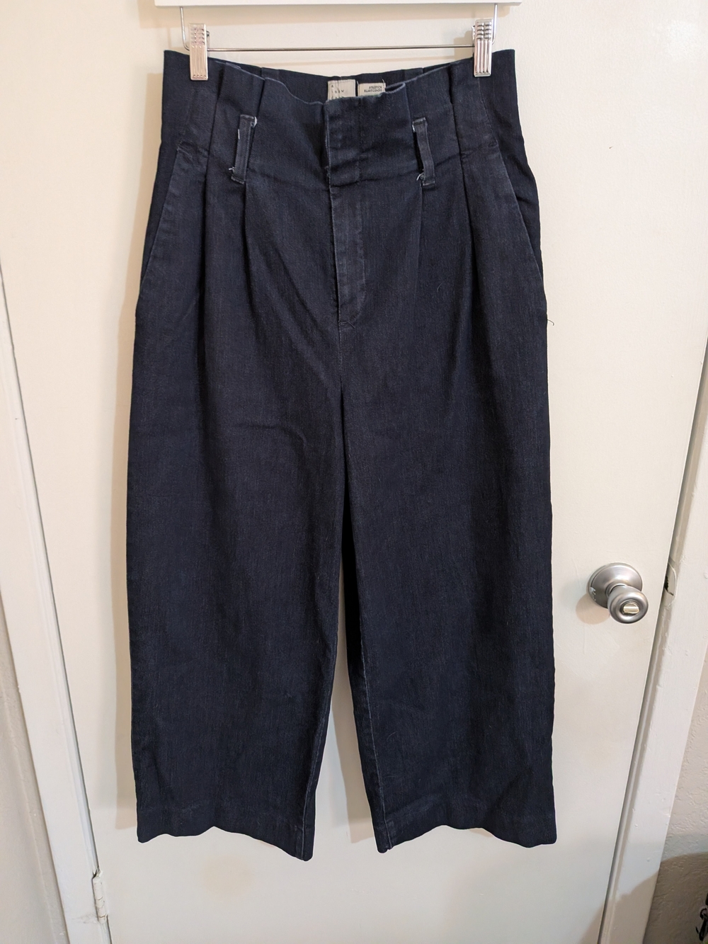 a new day Dark Navy Wide-Leg Pleated Women's Jeans